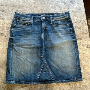 Banana Republic Jean Skirt Knee Length